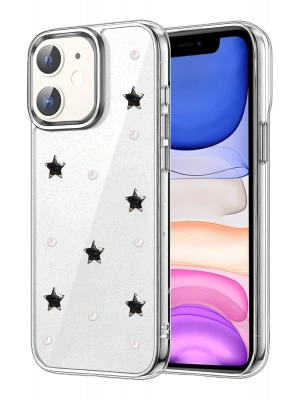 Newface Apple iPhone 12 Fiyonk Desenli Kapak - Desen 7