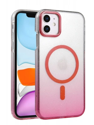 Newface Apple iPhone 12 Glossy Magsafe Kapak - Pembe