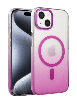 Newface Apple iPhone 14 Glossy Magsafe Kapak - Mor