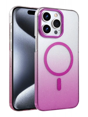 Newface Apple iPhone 14 Pro Max Glossy Magsafe Kapak - Mor