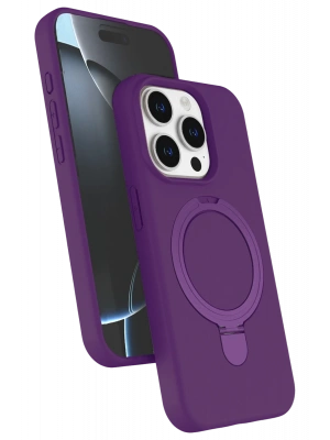 Newface Apple iPhone 14 Pro Max Regal Magsafe Standlı Kapak - Derin Mor