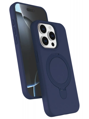 Newface Apple iPhone 14 Pro Max Regal Magsafe Standlı Kapak - Lacivert