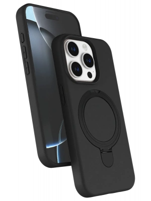 Newface Apple iPhone 14 Pro Max Regal Magsafe Standlı Kapak - Siyah