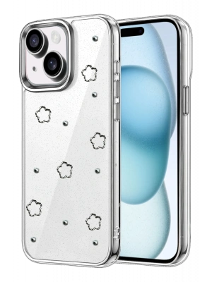 Newface Apple iPhone 15 Fiyonk Desenli Kapak - Desen 2