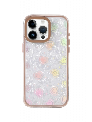 Newface Apple iPhone 15 Lumi Desenli Kapak - Çöl Titanyum