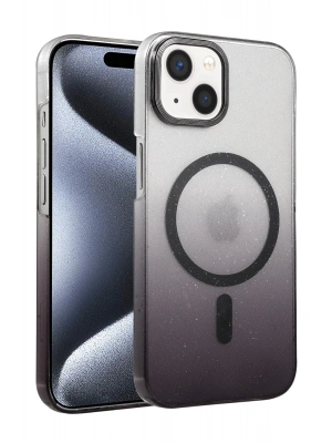 Newface Apple iPhone 15 Plus Glossy Magsafe Kapak - Siyah