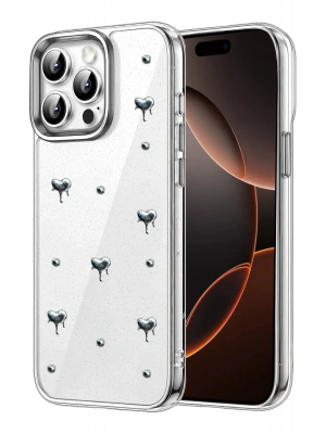 Newface Apple iPhone 15 Pro Fiyonk Desenli Kapak - Desen 1