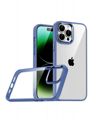 Newface Apple iPhone 15 Pro Max Razer Lensli Silikon - Lacivert