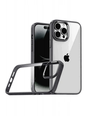 Newface Apple iPhone 15 Pro Max Razer Lensli Silikon - Siyah