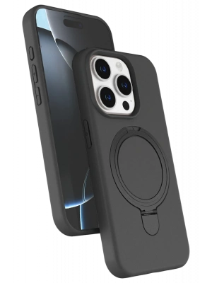 Newface Apple iPhone 15 Pro Max Regal Magsafe Standlı Kapak - Titan Gri