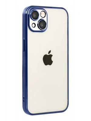 Newface Apple iPhone 15 Razer Lensli Silikon - Lacivert