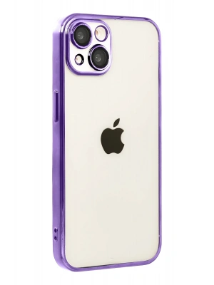 Newface Apple iPhone 15 Razer Lensli Silikon - Mor