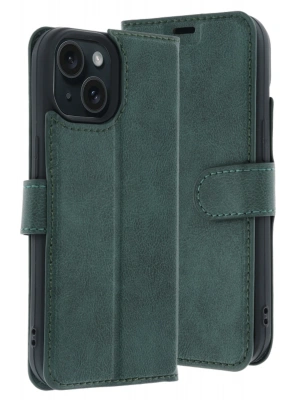 Newface Apple iPhone 15 Trend S Plus Kapaklı Kılıf - Yeşil