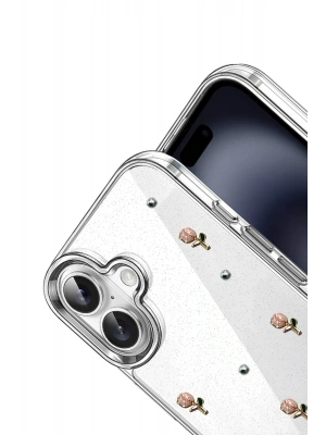 Newface Apple iPhone 16 Plus Fiyonk Desenli Kapak - Desen 6