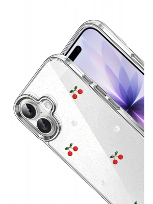 Newface Apple iPhone 16 Plus Fiyonk Desenli Kapak - Desen 9