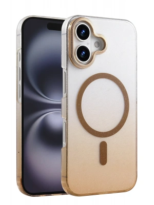 Newface Apple iPhone 16 Plus Glossy Magsafe Kapak - Çöl Titanyum