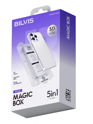 Newface Apple iPhone 16 Pro Bilvis 5in1 3D Magic Cam Ekran Koruyucu - Siyah