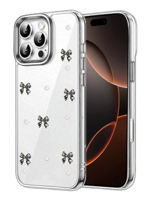 Newface Apple iPhone 16 Pro Fiyonk Desenli Kapak - Desen 8