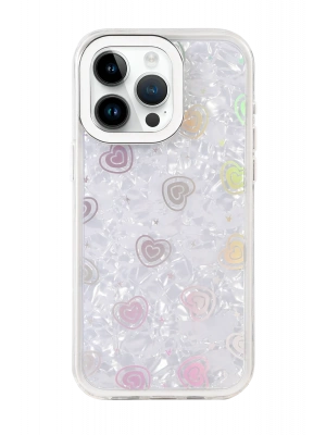 Newface Apple iPhone 16 Pro Lumi Desenli Kapak - Beyaz