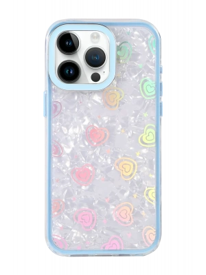 Newface Apple iPhone 16 Pro Lumi Desenli Kapak - Mavi