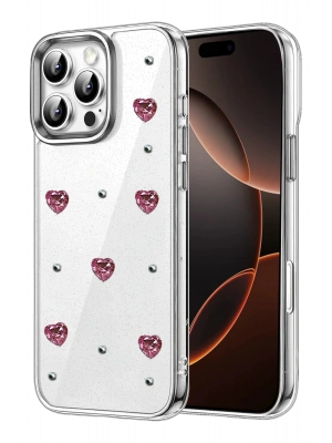 Newface Apple iPhone 16 Pro Max Fiyonk Desenli Kapak - Desen 3