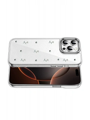 Newface Apple iPhone 16 Pro Max Fiyonk Desenli Kapak - Desen 4