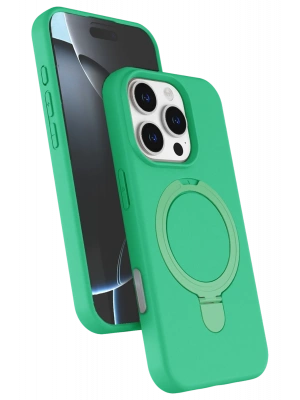 Newface Apple iPhone 16 Pro Max Regal Magsafe Standlı Kapak - Yeşil