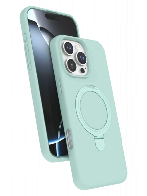 Newface Apple iPhone 16 Pro Regal Magsafe Standlı Kapak - Su Yeşili