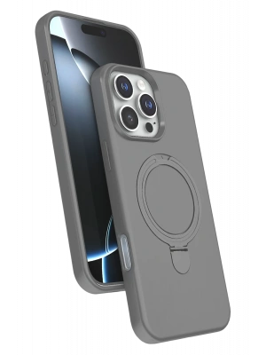 Newface Apple iPhone 16 Pro Regal Magsafe Standlı Kapak - Titan Gri