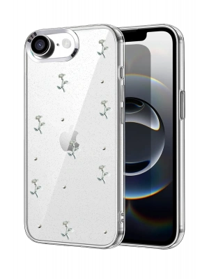 Newface Apple iPhone 16E Fiyonk Desenli Kapak - Desen 2