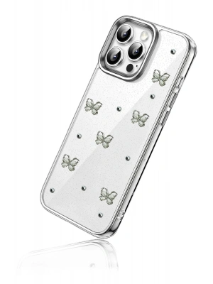 Newface Apple iPhone 16E Fiyonk Desenli Kapak - Desen 7