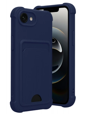 Newface Apple iPhone 16E Kelvin Kartvizitli Silikon - Lacivert