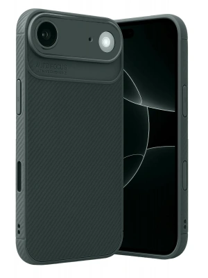 Newface Apple iPhone 17 Air Auto Focus Karbon Kapak - Koyu Yeşil