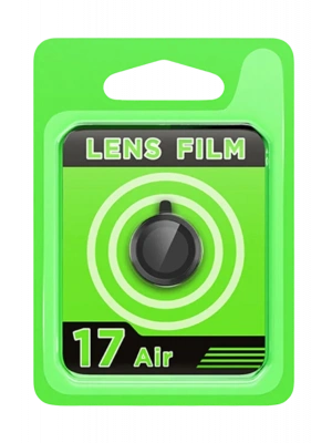 Newface Apple iPhone 17 Air Raze Metal Kamera Lens - Siyah