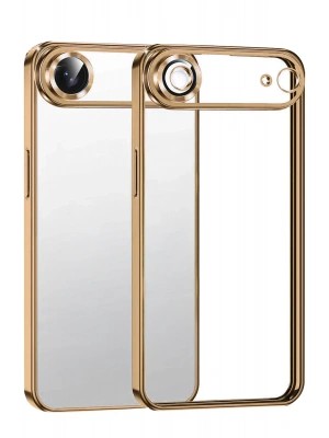 Newface Apple iPhone 17 Air Razer Lensli Silikon - Çöl Titanyum