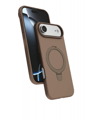 Newface Apple iPhone 17 Air Regal Magsafe Standlı Kapak - Çöl Titanyum