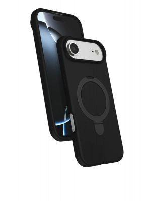 Newface Apple iPhone 17 Air Regal Magsafe Standlı Kapak - Siyah