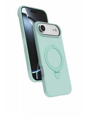 Newface Apple iPhone 17 Air Regal Magsafe Standlı Kapak - Su Yeşili