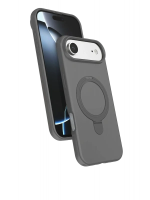 Newface Apple iPhone 17 Air Regal Magsafe Standlı Kapak - Titan Gri