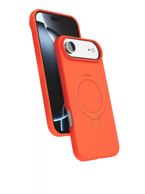 Newface Apple iPhone 17 Air Regal Magsafe Standlı Kapak - Turuncu