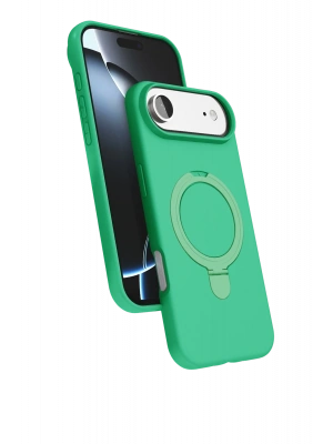 Newface Apple iPhone 17 Air Regal Magsafe Standlı Kapak - Yeşil