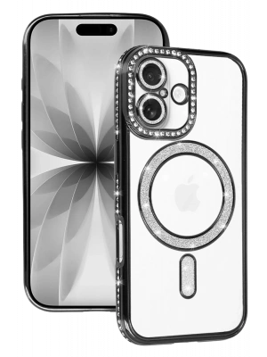 Newface Apple iPhone 17 Joke Simli Magneticsafe Kılıf - Siyah