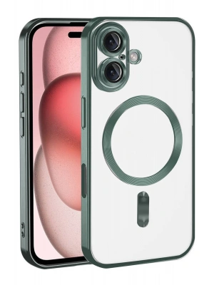 Newface Apple iPhone 17 Kross Magneticsafe Kapak - Koyu Yeşil