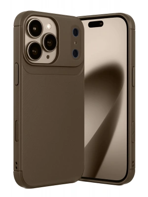 Newface Apple iPhone 17 Pro Auto Focus Karbon Kapak - Kahverengi