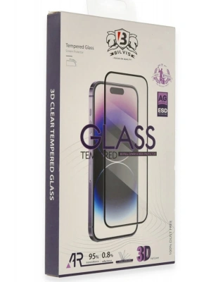 Newface Apple iPhone 17 Pro Bilvis 3D Cam Ekran Koruyucu - Siyah