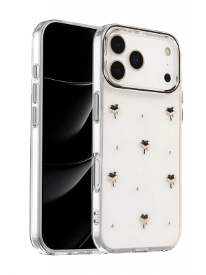 Newface Apple iPhone 17 Pro Fiyonk Desenli Kapak - Desen 1