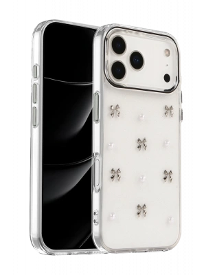 Newface Apple iPhone 17 Pro Fiyonk Desenli Kapak - Desen 8