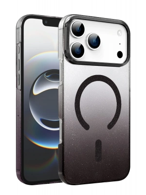 Newface Apple iPhone 17 Pro Glossy Magsafe Kapak - Siyah