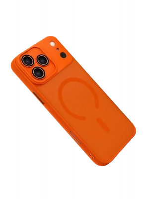 Newface Apple iPhone 17 Pro Jota Lensli Magsafe Kapak - Turuncu