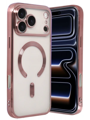 Newface Apple iPhone 17 Pro Kross Magneticsafe Kapak - Rose